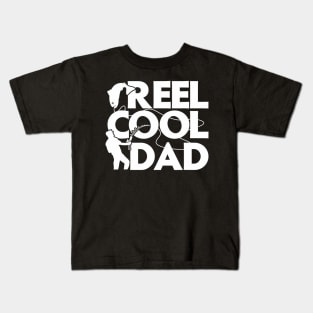 Cool Fishing For Dad Grandpa Papa Father's Day Fishermen Rod Kids T-Shirt